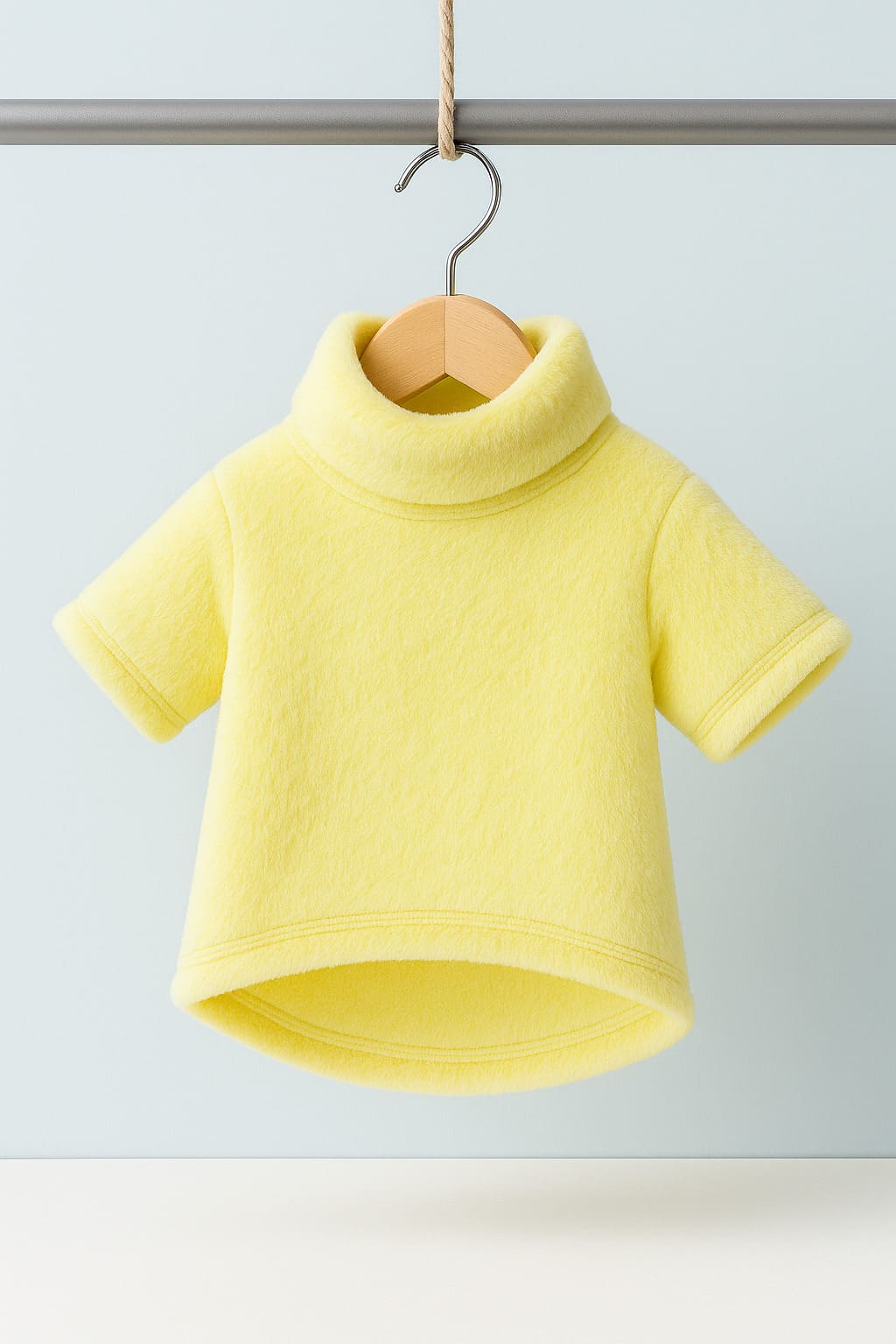 Hoodie COCKER con Cuello Alto Amarillo