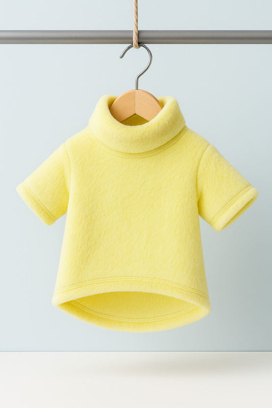 Hoodie COCKER con Cuello Alto Amarillo