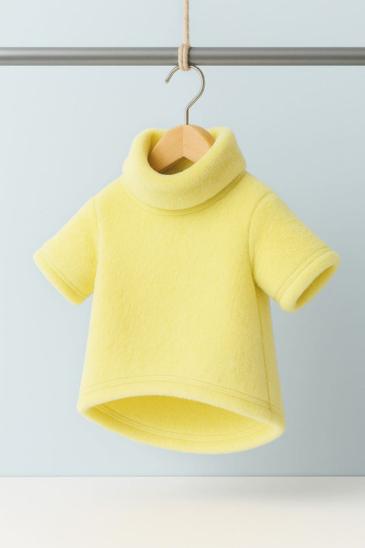 Hoodie COCKER con Cuello Alto Amarillo