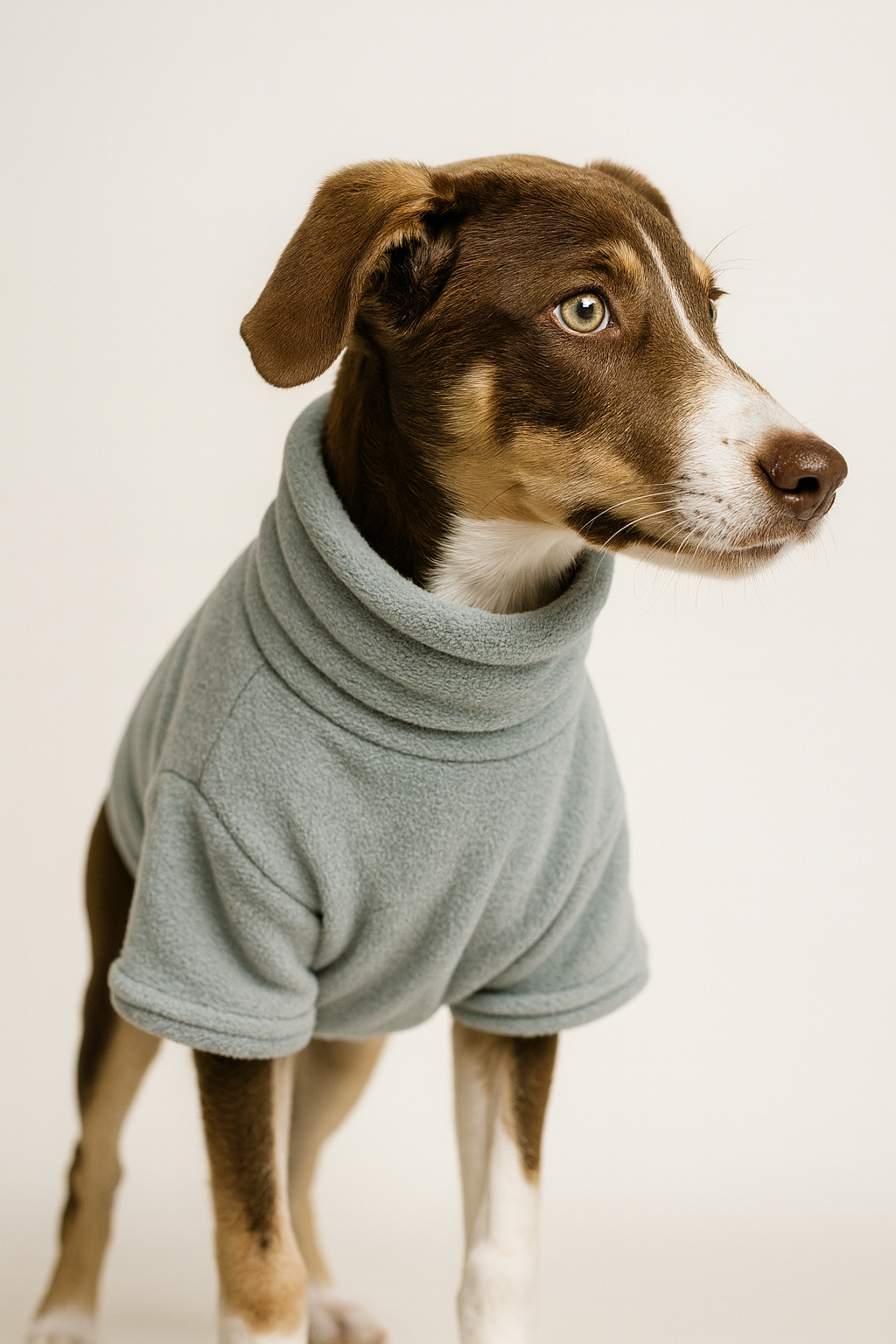 Hoodie COCKER con Cuello Alto Gris