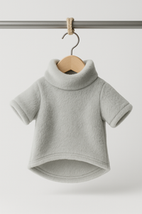Hoodie COCKER con Cuello Alto Gris