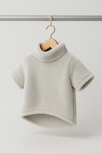 Hoodie COCKER con Cuello Alto Gris